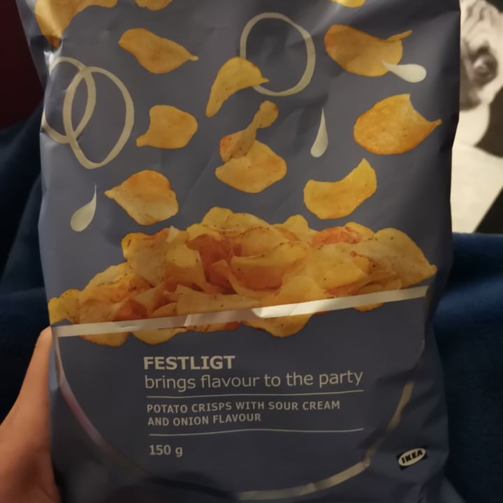 photo of Ikea Festlight Potato Chips w/ Sour Cream & Onion Flavor shared by @irecalde on  12 Apr 2022 - review