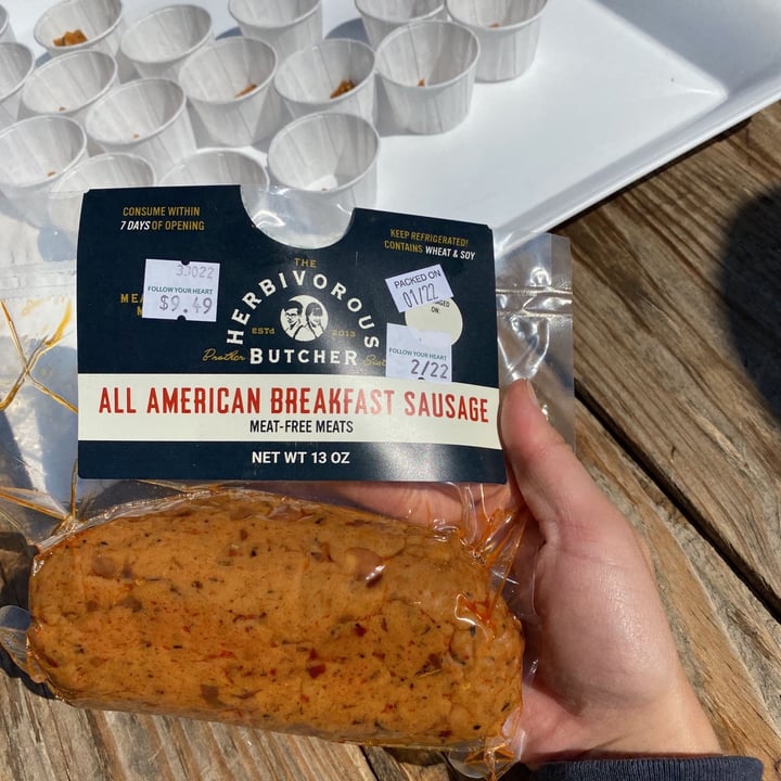 photo of The Herbivorous Butcher All American Breakfast Sausage shared by @taesuh on  13 Mar 2021 - review