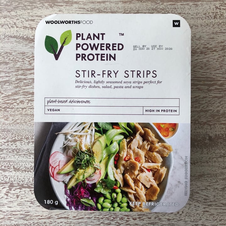 photo of Woolworths Food Plant Powered Protein Stir-Fry Strips shared by @tarynsmit on  24 Nov 2020 - review