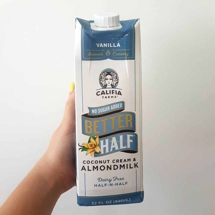 photo of Califia Farms Better Half Coconut Cream & Almond Milk Half-n-Half shared by @dourayra on  14 Oct 2020 - review