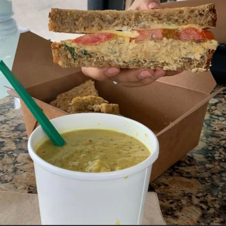 photo of Life - The Vegan Drive Thru broccoli cheddar soup shared by @nikkiv12 on  24 Aug 2021 - review