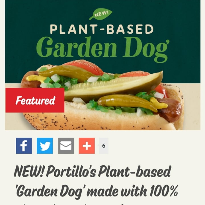 photo of Portillo's Hot Dogs Garden Dog shared by @phlips429 on  25 Jun 2022 - review