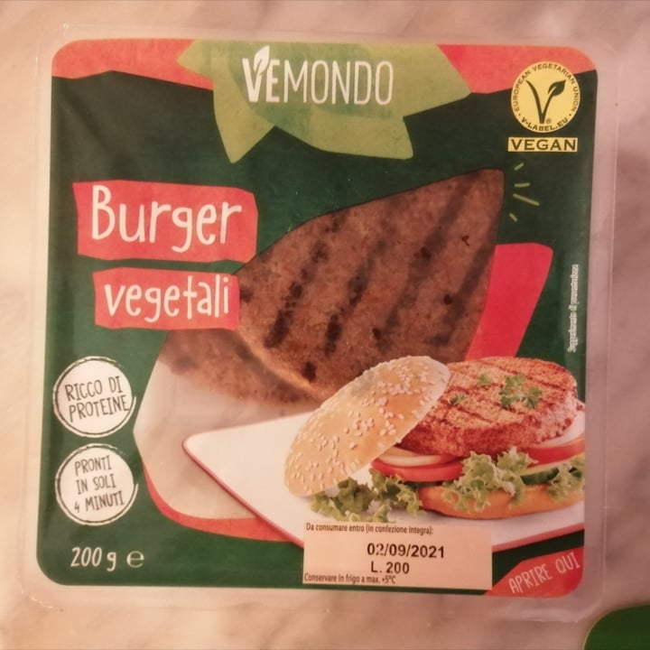 review photo of Vemondo Burger vegetali shared by @simonabonino on 05 Aug 2021 - review