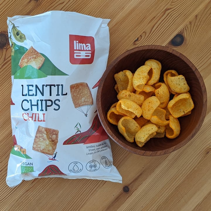 photo of Lima Lentil Chips Chili (Chips di lenticchie e peperoncino) shared by @velcrovi on  10 Jun 2022 - review