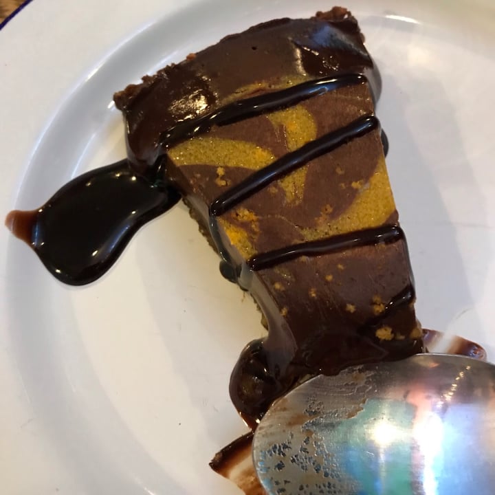 review photo of The White Harte Bristol Salted caramel torte shared by @theamicablevegan on 31 May 2020 - review