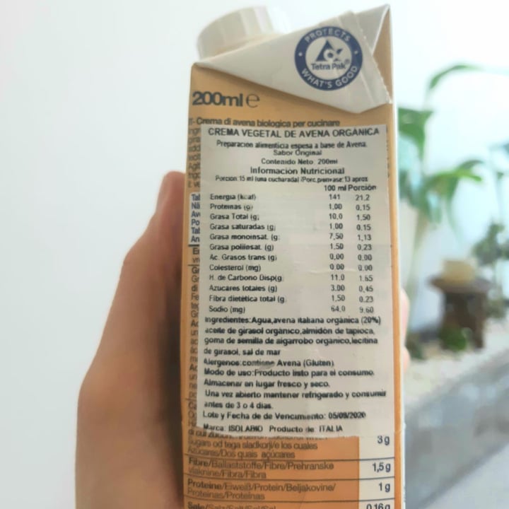 photo of Isolabio Cuisine Avena shared by @nat-manzo-o on  03 Apr 2020 - review