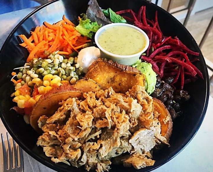 photo of Copper Branch Aztec bowl with shiitake teriyaki shared by @jev on  13 Dec 2019 - review