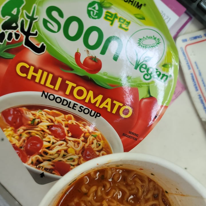 photo of NONGSHIM (농심) Soon Chili Tomato Noodle Soup shared by @tipthequeen on  05 Aug 2021 - review