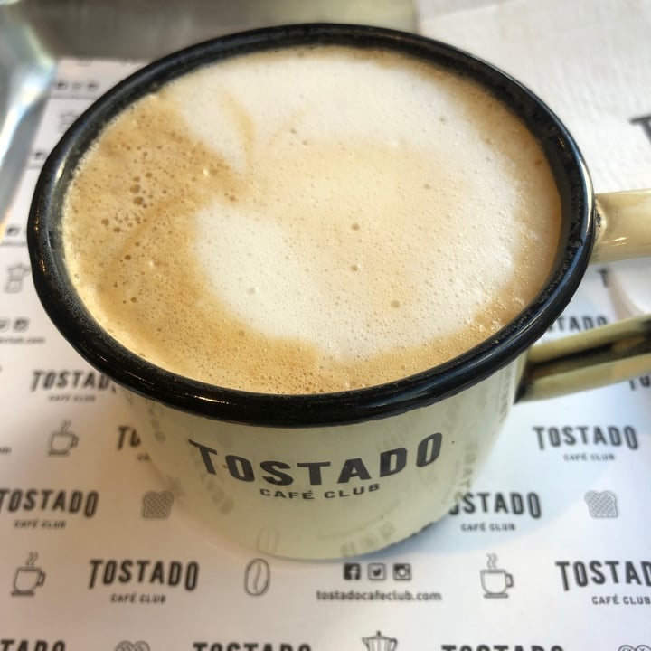 photo of Tostado Café Club - Obelisco Café con leche de almendras shared by @anavegar on  24 Jul 2021 - review