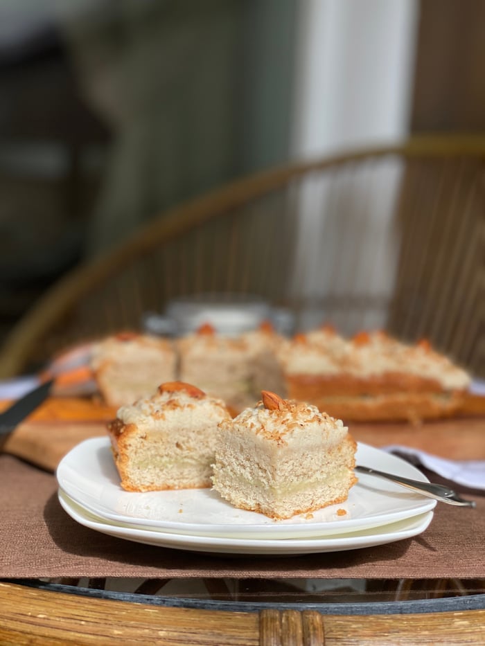 Coconut Cake with buttercream frosting