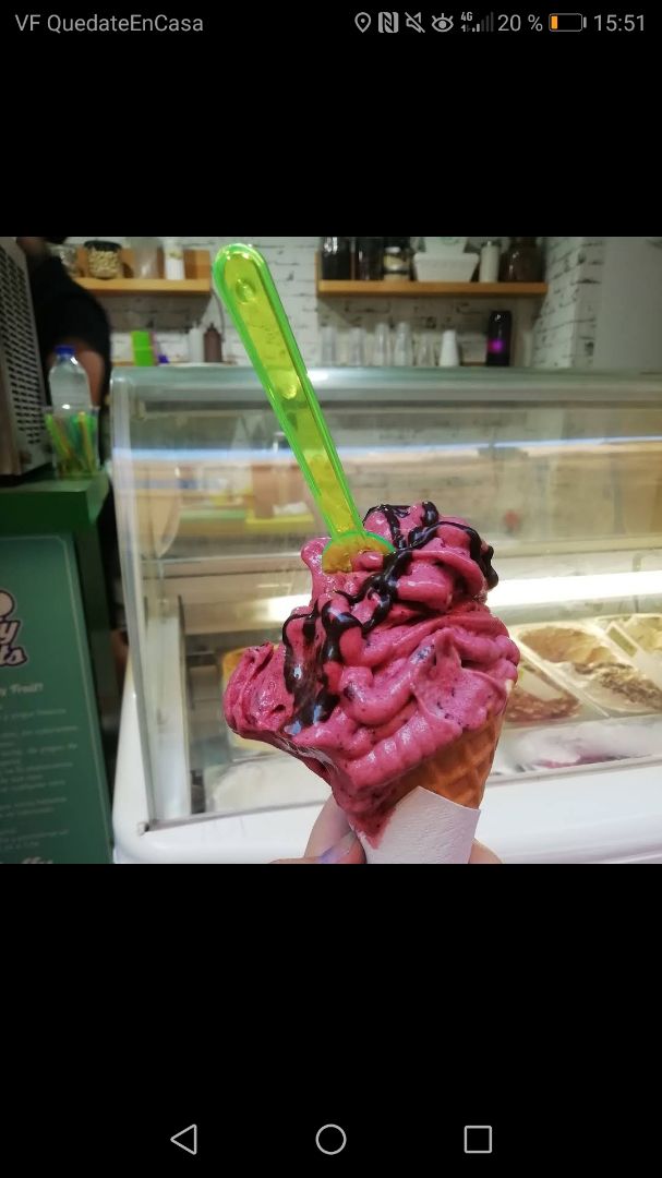 photo of Fluffy Fruits Helado De Frutos Del Bosque shared by @estelamagrini on  01 Apr 2020 - review