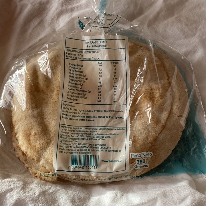 photo of Sanabel Pan Arabe Blanco shared by @mauradiaz on  20 Dec 2021 - review
