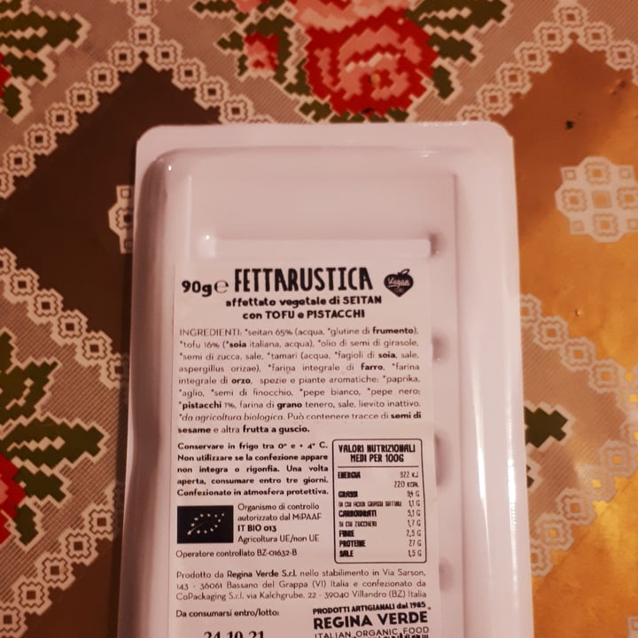 review photo of Regina Verde Affettato vegetale con pistacchio shared by @shirleyviznay on 09 Oct 2021 - review