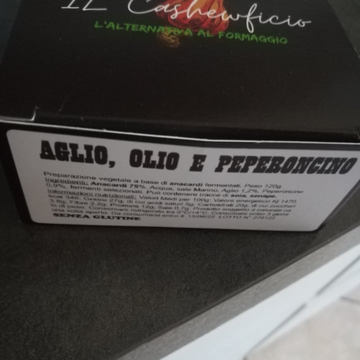 photo of Il CashewFicio Aglio, Olio E Peperoncino shared by @letimaewhite on  10 Apr 2022 - review