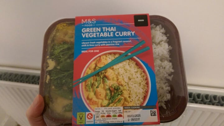 photo of Marks & Spencer Food (M&S) Green Thai vegetable curry shared by @cpup on  06 Mar 2020 - review