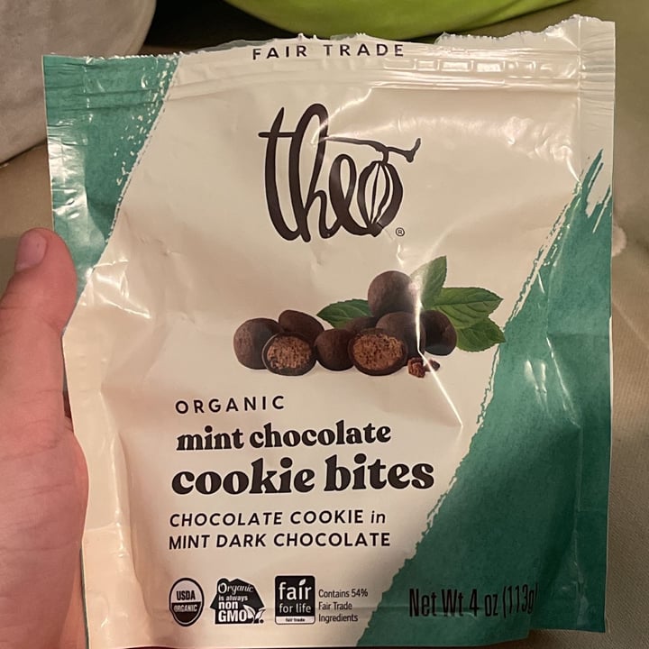 photo of Theo Chocolate Mint chocolate cookie bites shared by @rosemaryangeline on  03 Nov 2021 - review