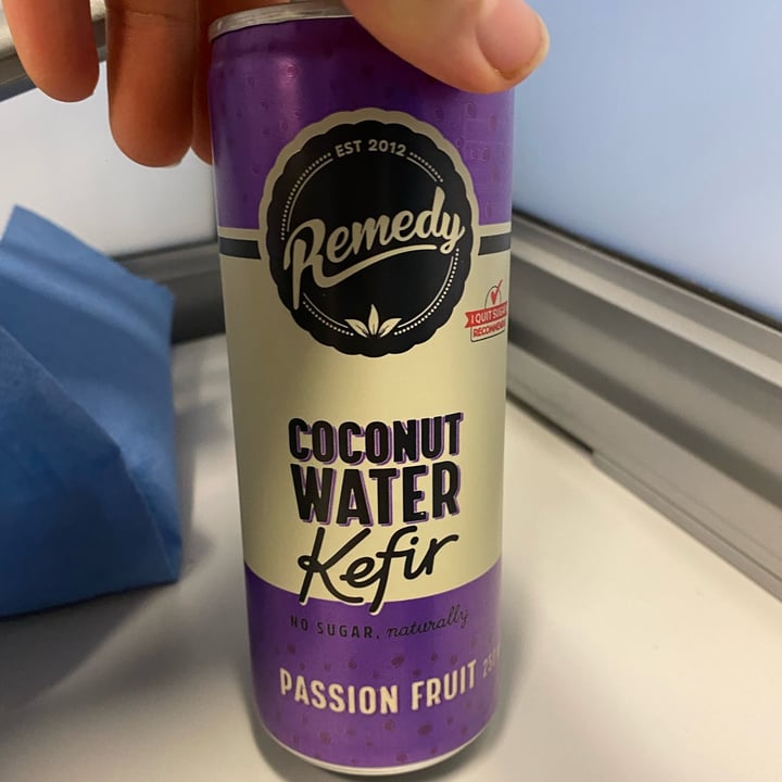 photo of Remedy Coconut Water Kefir Passion Fruit shared by @veggiejessie on  08 Mar 2022 - review