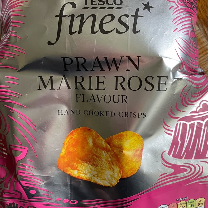 photo of Tesco Finest Prawn Marie Rose Flavour Hand Cooked Crisps shared by @kaythevegan on  17 Oct 2021 - review