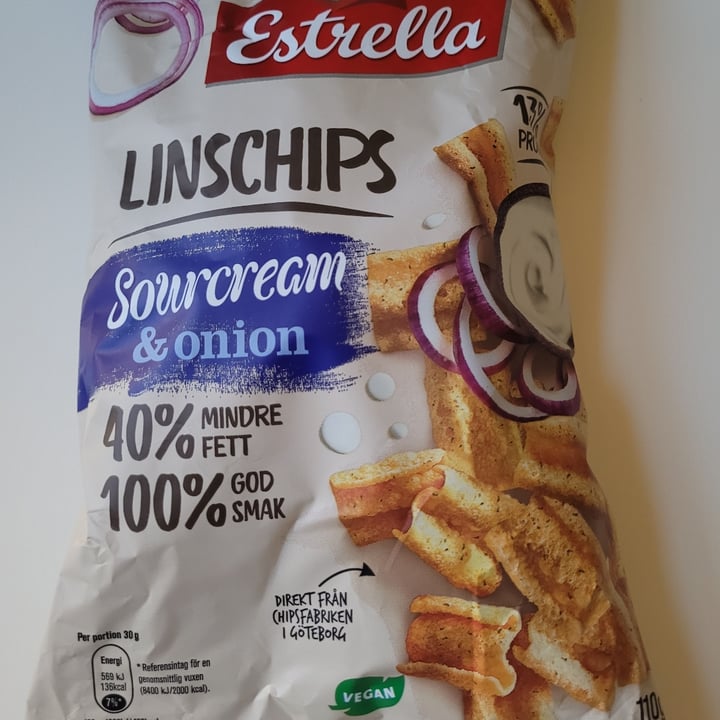 review photo of Estrella Linschips Sourcream & Onion shared by @delisandra on 14 May 2022 - review