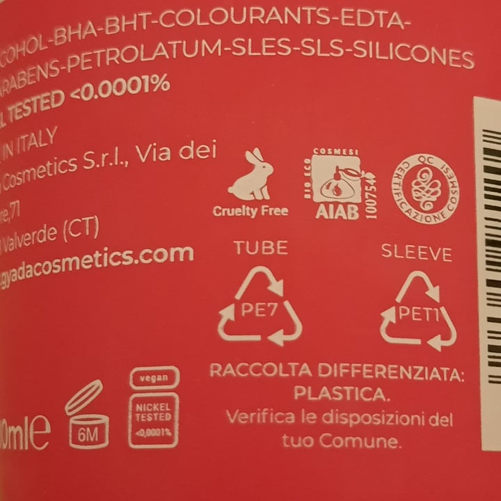 photo of Gyada Cosmetics Maschera modellante ricci shared by @beax on  12 Apr 2022 - review