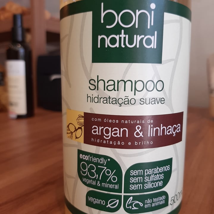 review photo of Boni natural shampoo argan e linhaça shared by @iaramachado on 27 Jul 2022 - review