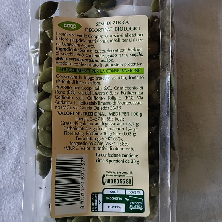 review photo of Vivi Verde Coop Semi Di Zucca shared by @alegelb on 09 Apr 2022 - review