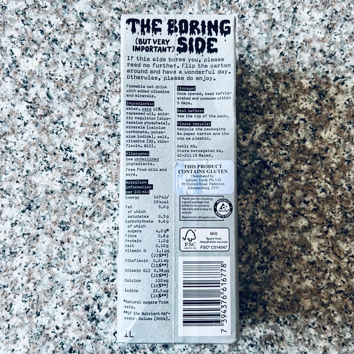 photo of Oatly Oat Drink Barista Edition  shared by @lienloves on  03 Sep 2022 - review