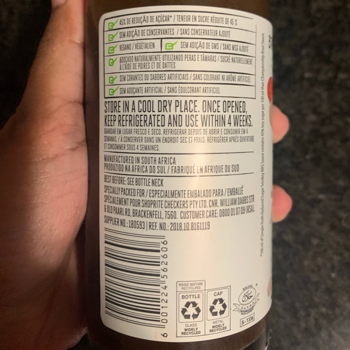 photo of Simple Truth Smokey BBQ Sauce shared by @niroshap on  16 Jun 2021 - review