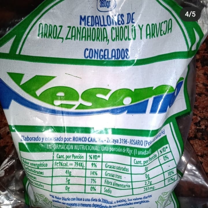 review photo of Kesano Medallones De Legumbres y Vegetales shared by @iarita on 22 Sep 2021 - review