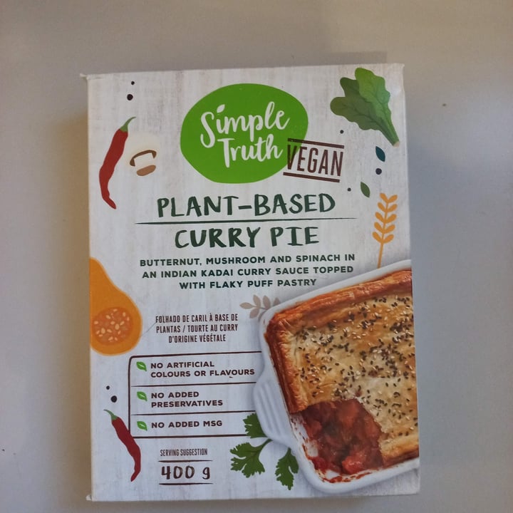 review photo of Simple Truth Plant-Based Curry Pie shared by @feliciavonzombie on 21 Nov 2022 - review