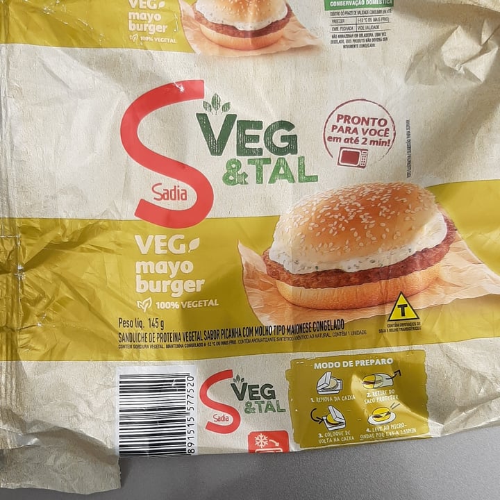 review photo of Sadia Hambúrguer Vegetal shared by @cardoso30 on 08 May 2022 - review