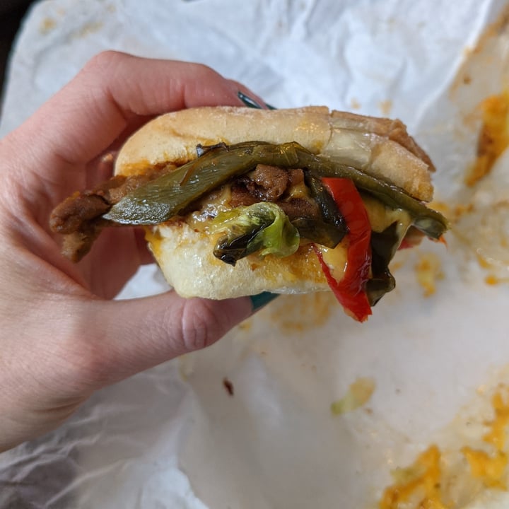 photo of Green New American Vegetarian Chicago cheesesteak sandwich shared by @missmeggymarie on  08 Mar 2021 - review