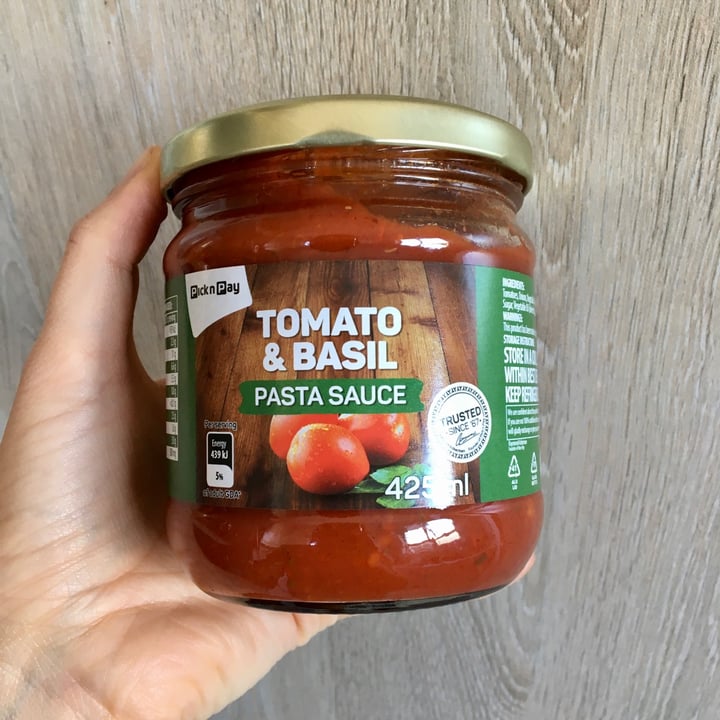 Pick n Pay Tomato & Basil Pasta Sauce Review | abillion