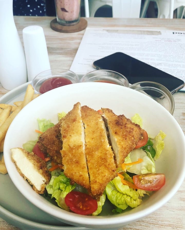 review photo of I Am Vegan Babe Cafe Chicken schnitzel shared by @sujatakukreja on 10 Oct 2019 - review