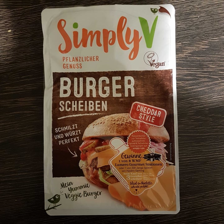 photo of Simply V Burger Scheiben Cheddar Style shared by @iamlauri on  22 Dec 2020 - review