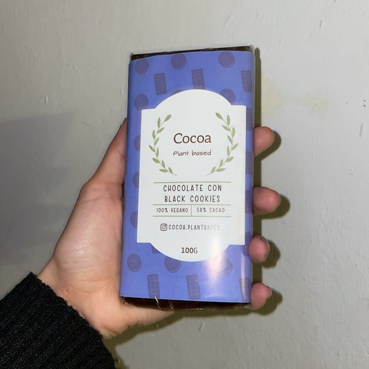 photo of Cocoa Plant Based Chocolate Con Cookies shared by @valenequiza on  25 Apr 2022 - review