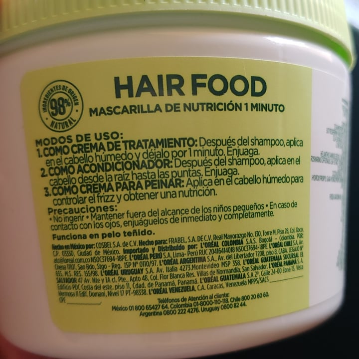 photo of Garnier Mascarilla Hair Food Aguacate shared by @vianney on  08 Jun 2022 - review