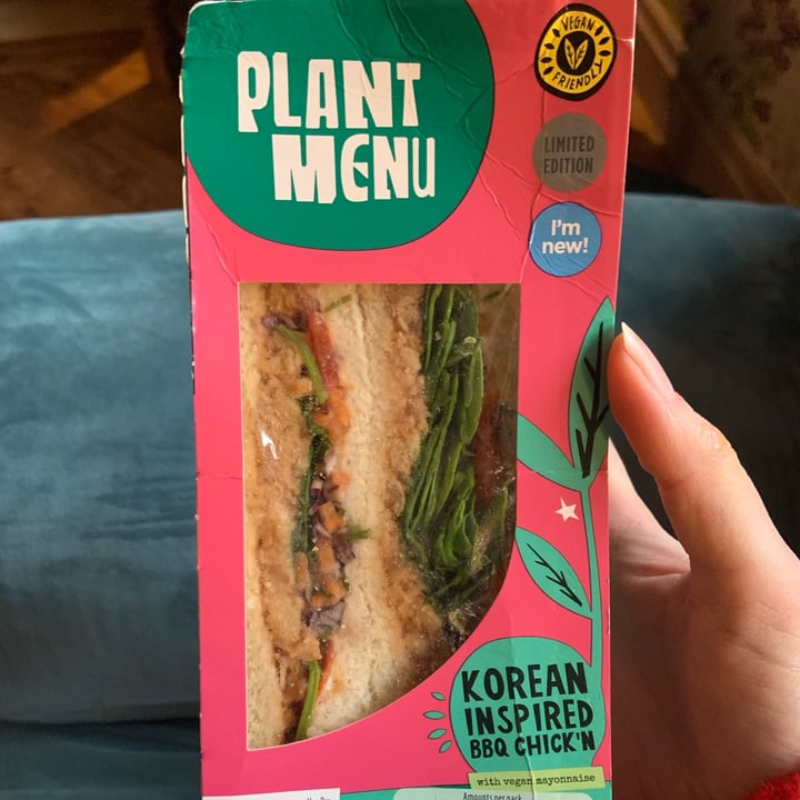 photo of Plant Menu Korean inspired bbq chick'n sandwich shared by @faunking on  14 Jan 2021 - review