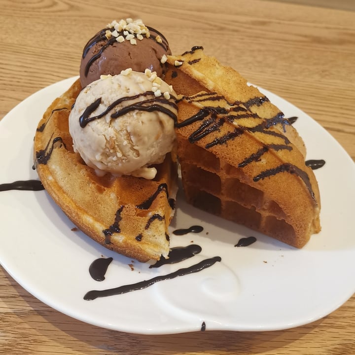 review photo of WS Deli Experience Store Waffle and 2 flavored snowballs shared by @plantiful on 06 Nov 2022 - review