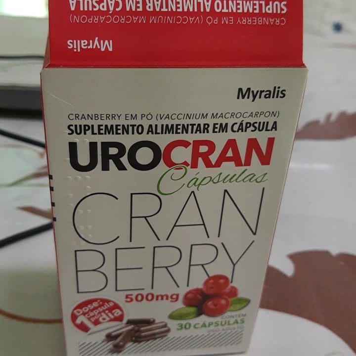 photo of urocran suplemento alimentar de Cranberries shared by @sucrimarques on  11 May 2022 - review