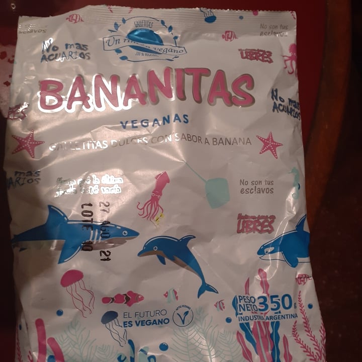 review photo of Un Rincón Vegano Bananitas Galletitas Dulces con sabor a Banana shared by @ariirych555 on 17 Feb 2021 - review