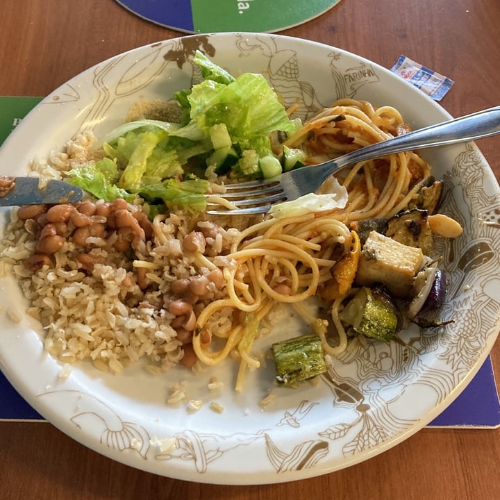 review photo of SESC Vila Mariana macarrao alho e oleo com legumes e tofu shared by @danilodam1982 on 16 Jul 2022 - review