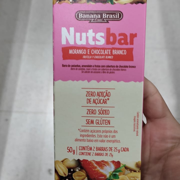 photo of Banana brasil Nuts Bar Proteína Vegana shared by @josedarival on  07 May 2022 - review