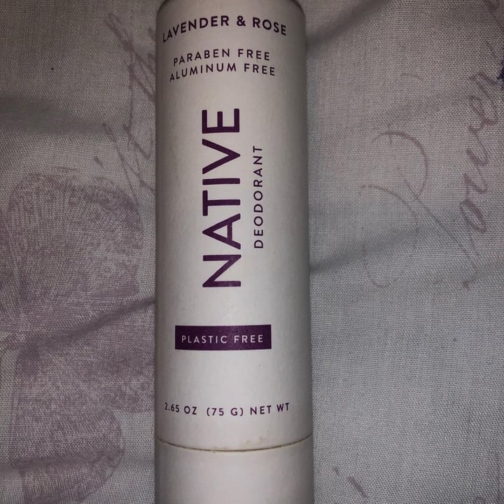 review photo of Native Lavender & Rose - Plastic Free DEODORANT shared by @mellsveganfood on 09 Nov 2021 - review