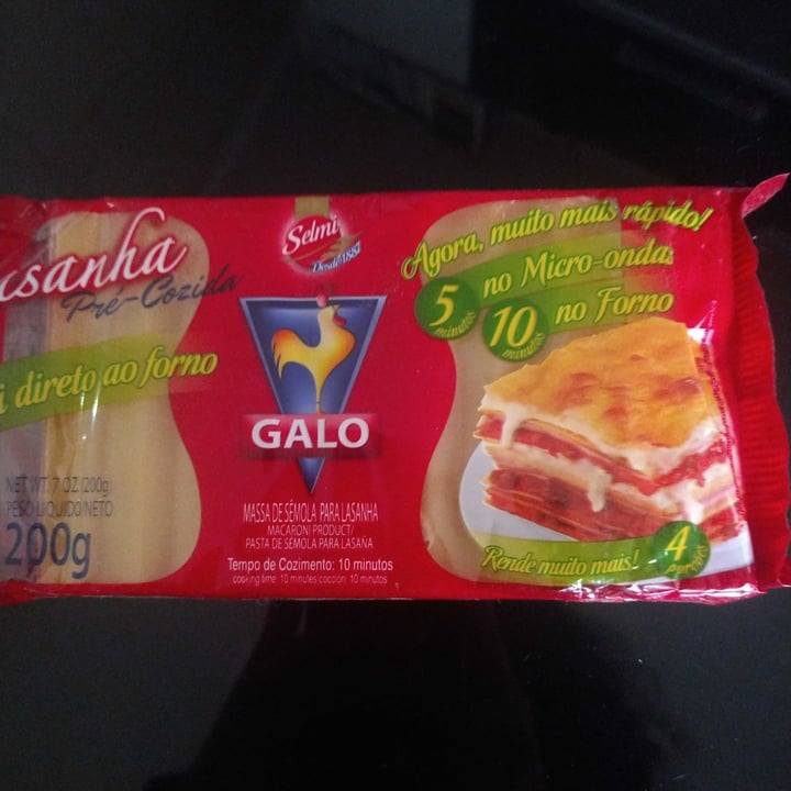 review photo of Galo Massa De Lasanha Pré-cozida shared by @rayssaalencar on 10 Jul 2021 - review