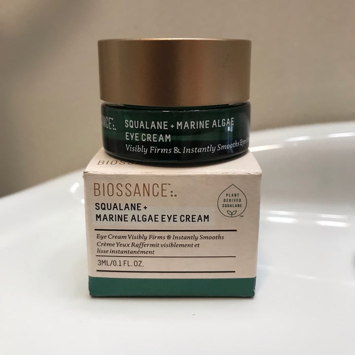photo of Biossance Squalane + marine algae eye cream shared by @curvycarbivore on  07 Jul 2020 - review