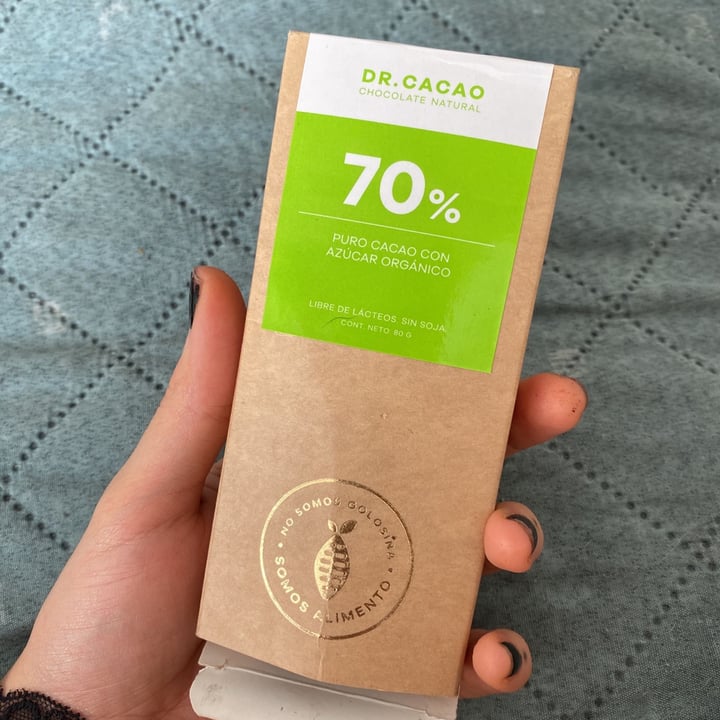 photo of Dr. Cacao Chocolate 70% Cacao con Azucar Organica shared by @carocamarata on  14 Apr 2021 - review