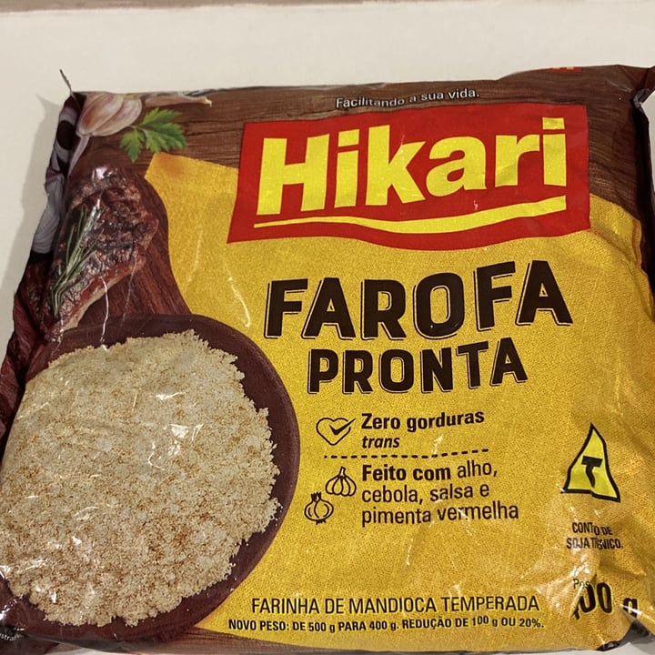 photo of Hikari farinha de mandioca temperada shared by @eliscolombo on  16 May 2022 - review