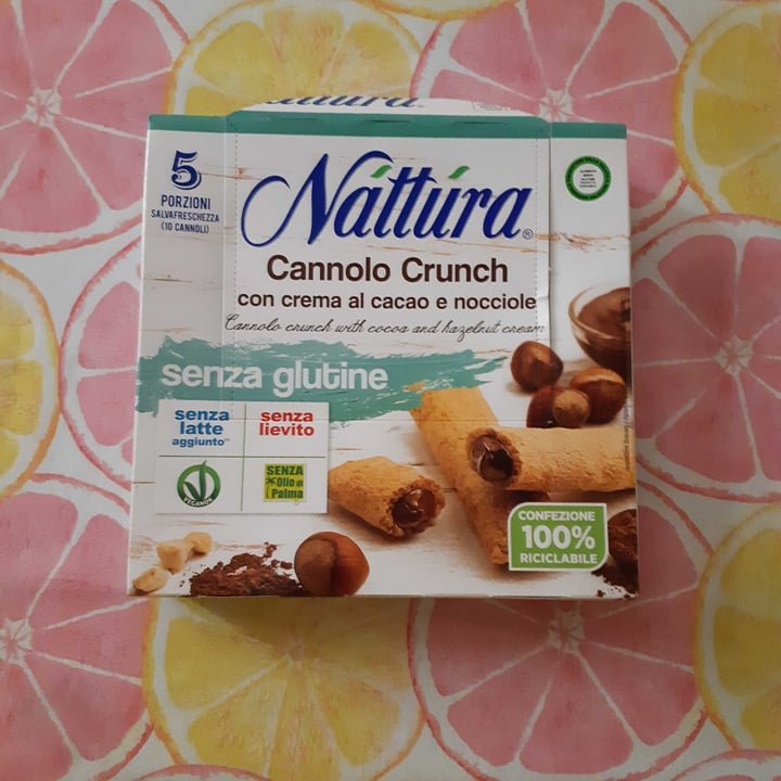 photo of Nattura Cannolo Crunch con Crema al Cacao e Nocciole shared by @martabrando on  19 Jul 2022 - review