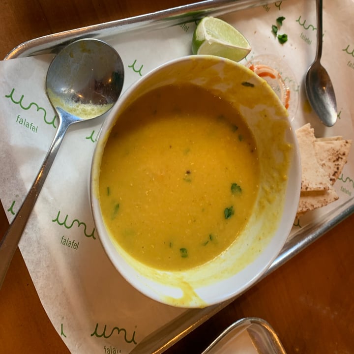 photo of Umi Falafel Lentil soup shared by @federicalazzari on  20 Mar 2022 - review